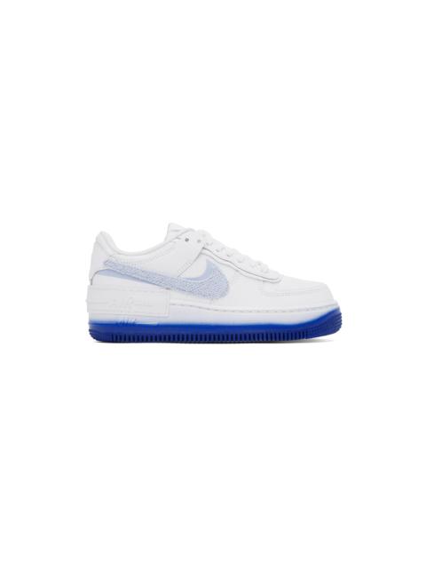 White & Blue Air Force 1 Shadow Sneakers