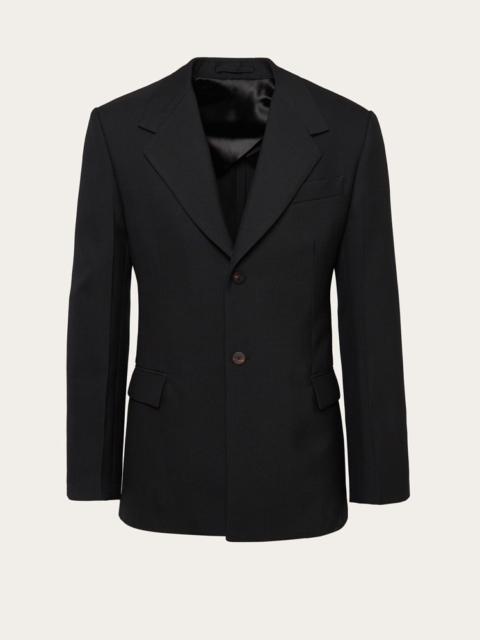 FERRAGAMO SINGLE BREASTED WOOL BLAZER