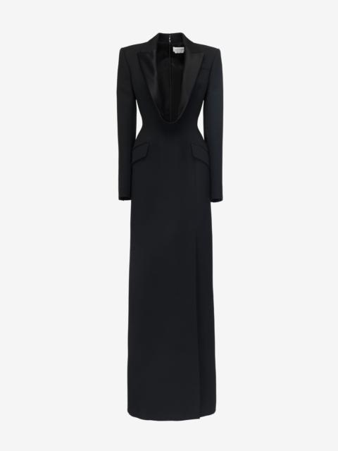 Alexander McQueen Women's Long Jacket Dress in Black