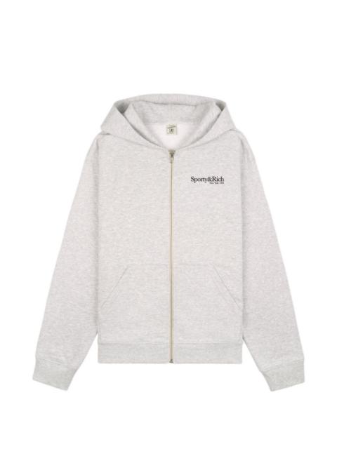 Sporty & Rich Run Club zipped hoodie