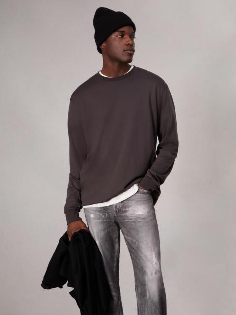 rag & bone Relaxed Fit Contrast-Trim Cotton Tee