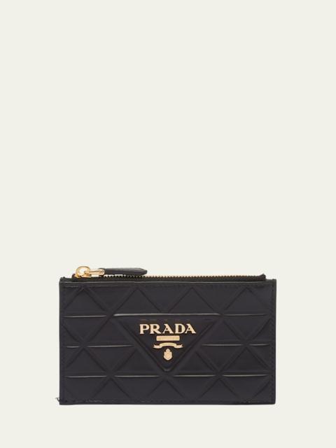 Prada Saffiano Triangolo Saffiano Wallet