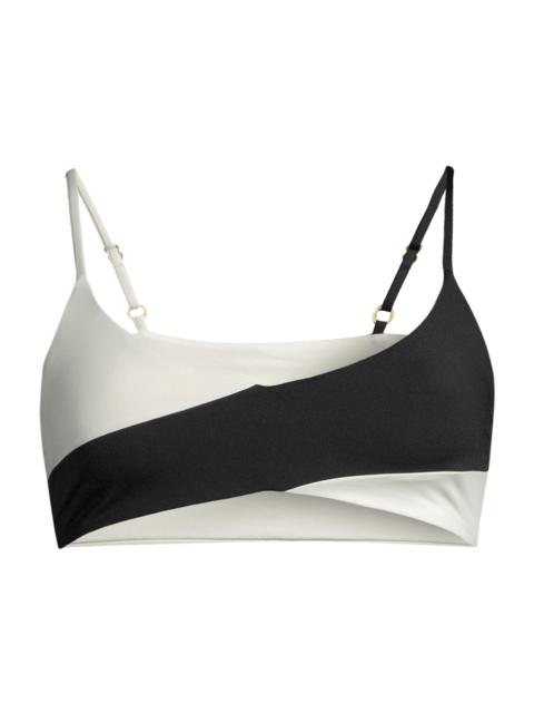 L*SPACE Women's High Tide Bralette Bikini Top - Black Cream