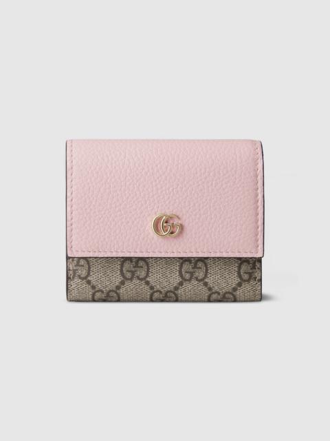 GUCCI Bi-color GG Marmont mini wallet