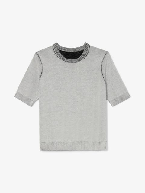 M.M.LaFleur Becca Pointelle Tee - 365 Cotton Silk Knit