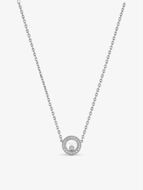 Happy Diamonds Icons 18-carat white gold and 0.19ct diamond necklace