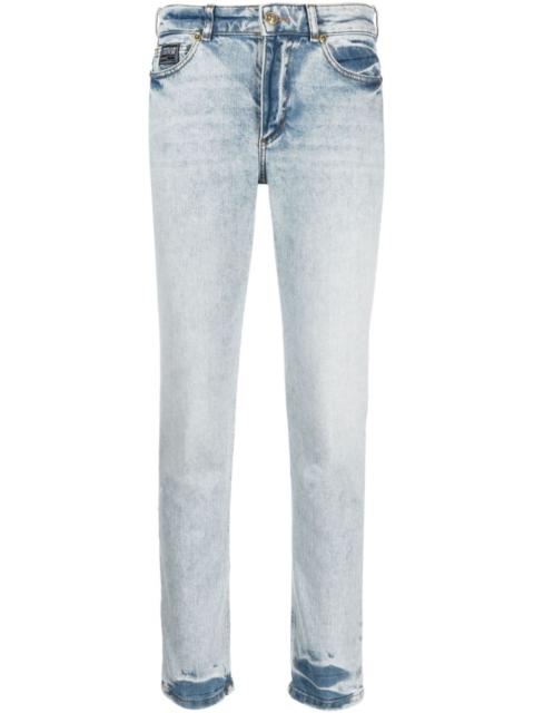 low-rise straight-leg jeans