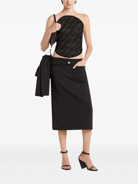 courrèges Courrèges Tailored High-waisted Skirt