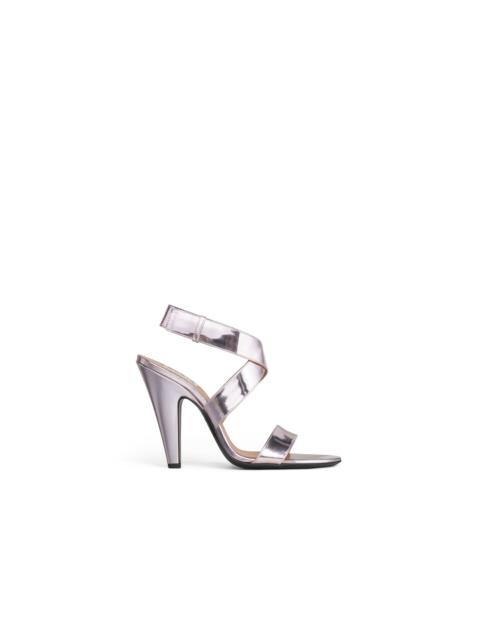 Alaïa CONE SANDALS IN MIRROR CALFSKIN