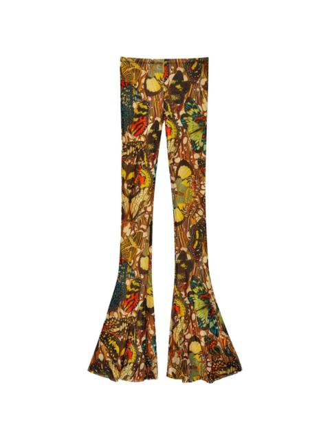 Jean Paul Gaultier Papillon abstract-pattern print trousers