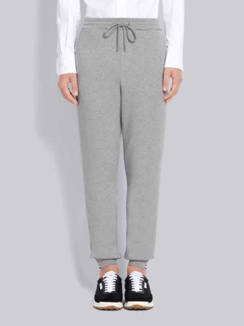 Thom Browne Light Grey Cotton Loopback Side Stripe Insert Sweatpant