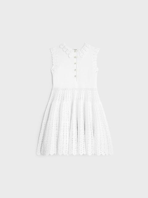 CELINE mini dress IN cotton crochet