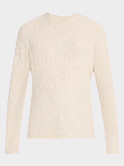 Joe's Jeans Men's Alpaca-Blend Cable Crewneck Sweater