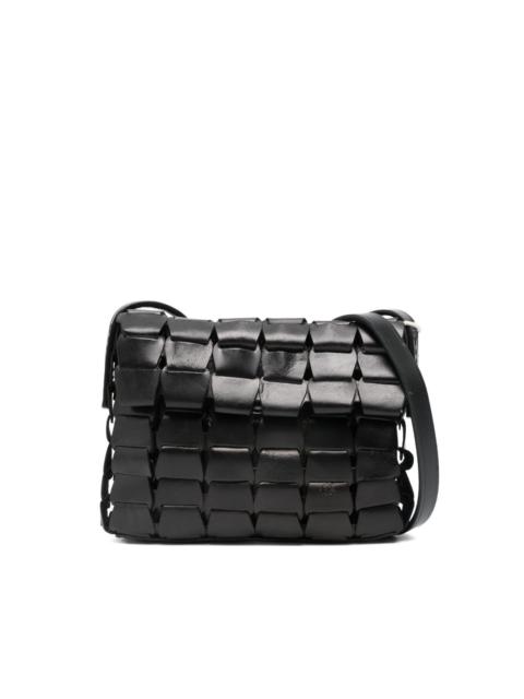 DRAGON DIFFUSION leather woven shoulder bag