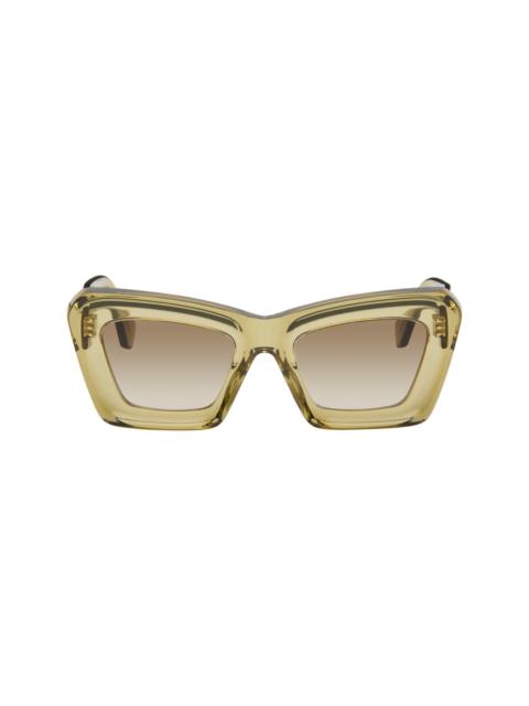 Loewe Green Anagram Sunglasses