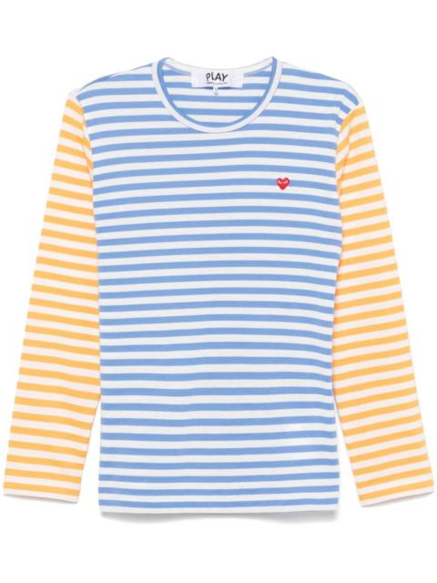 Comme des Garçons PLAY striped T-shirt