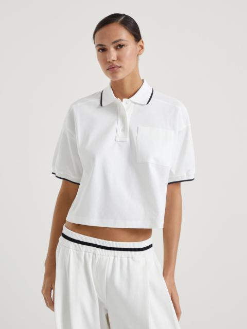 Brunello Cucinelli Cotton interlock polo shirt