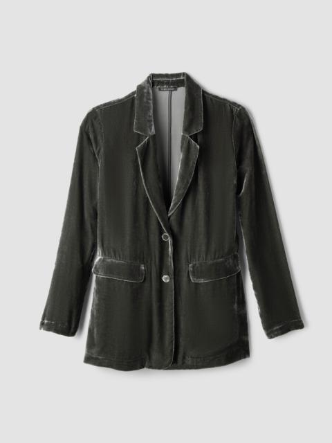 EILEEN FISHER Velvet Long Blazer