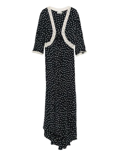 RIXO dotted lace dress
