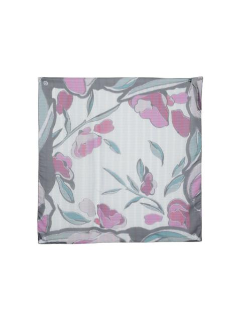 floral-print silk scarf