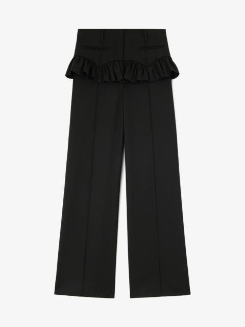 GANNI PANTS IN BLACK WOOL