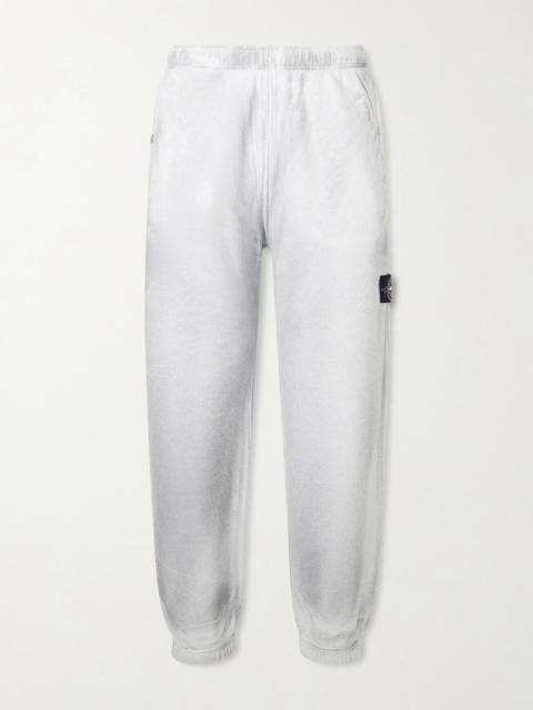 Stone Island Tapered Reflective Organic Cotton Fleece Sweatpants
