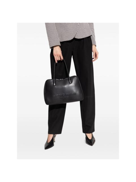 EMPORIO ARMANI top handle embossed tote bag