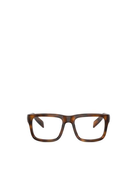 Prada tortoiseshell-effect square-frame glasses