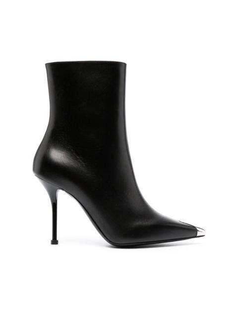 Alexander McQueen 105mm toe-cap ankle boots