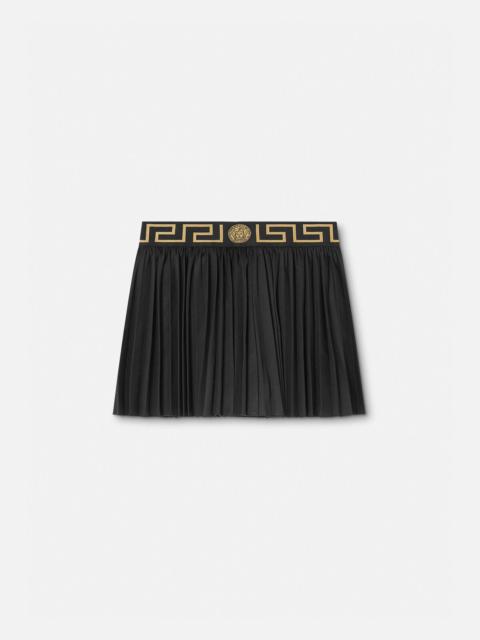 VERSACE Greca Border Pleated Gym Shorts