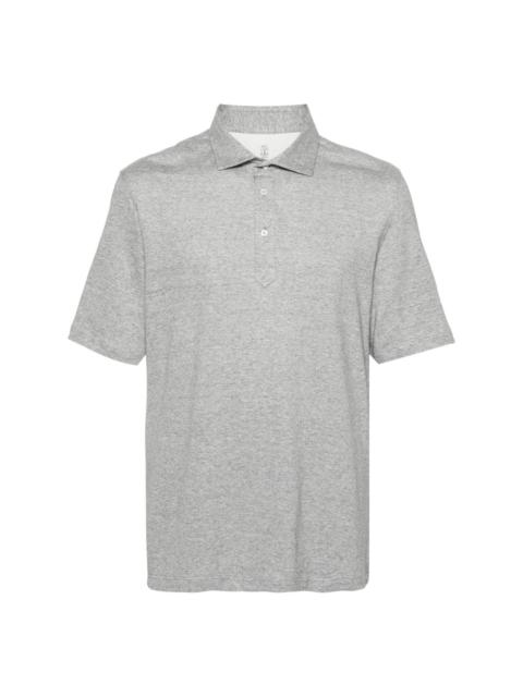 mÃ©lange-effect polo shirt