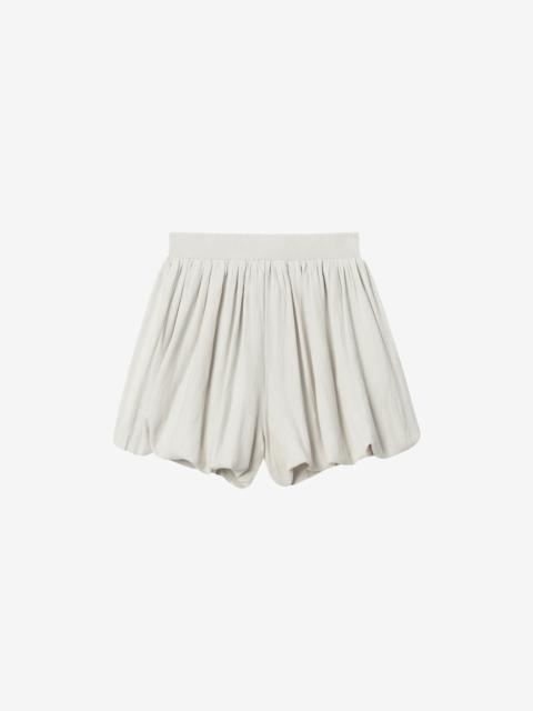 The Frankie Shop Alina Linen Bubble Hem Shorts - Light Beige