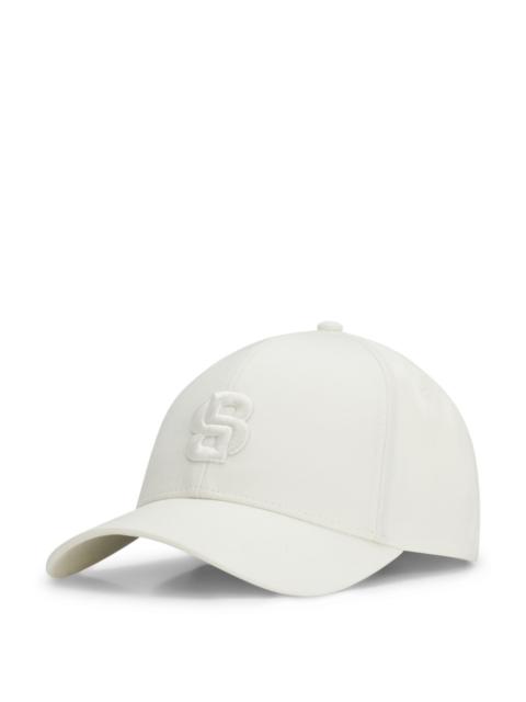 BOSS COTTON-TWILL CAP WITH EMBROIDERED DOUBLE B MONOGRAM