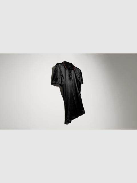 GUCCI Stretch satin jersey polo shirt