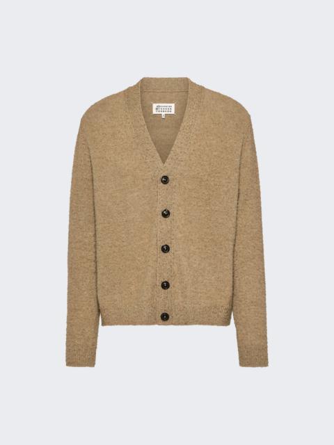 Tシャツ・カットソー MAISON MARGIELA Melange Cappuccino Wool Blend Cardigan Maison Margiela Melange Cappuccino Wool Blend Cardigan