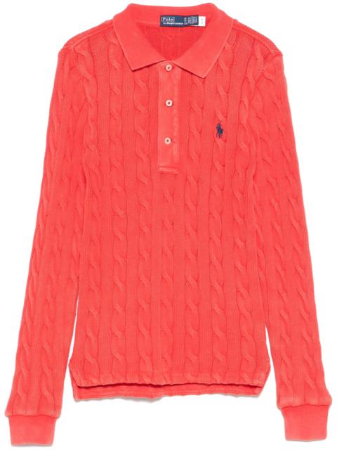 Ralph Lauren Cable-knit Polo Top