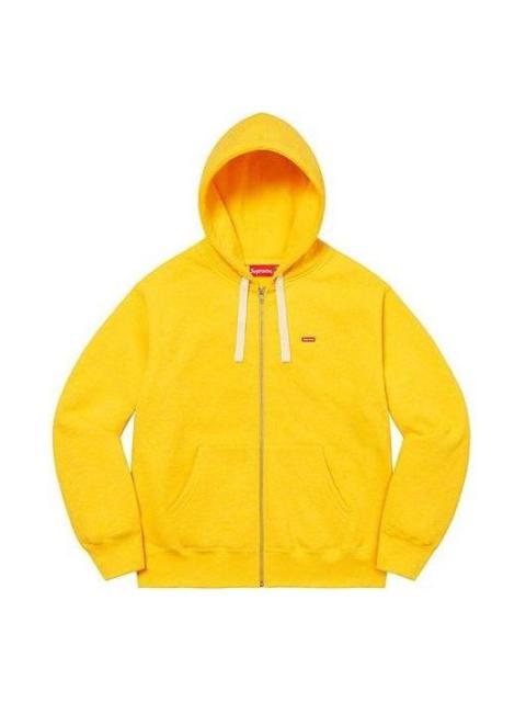 Supreme Small Box Drawcord Zip Up Hooded Sweatshirt 'Yellow' SUP-FW22-799