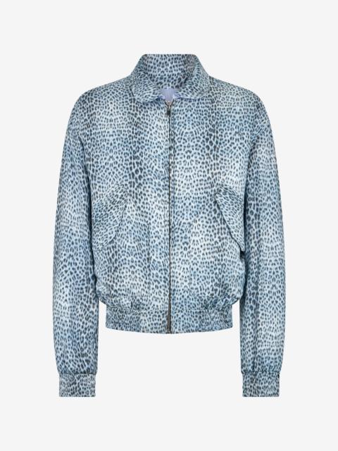 Roberto Cavalli Reversible Bomber Jacket with Baby Jaguar Print