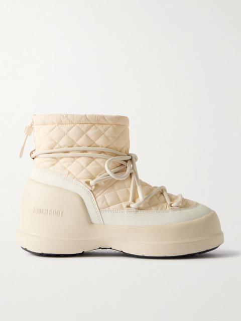 MOON BOOT Mezzaluna Mid Rubber And Quilted Shell Snow Boots