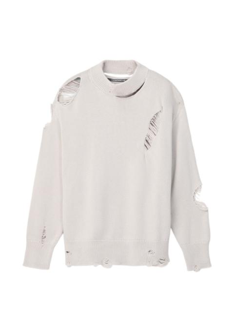 CAMPERLAB distressed crewneck sweater