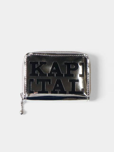 Kapital Mirror Leather THUMBS-UP Mini Wallet - Black