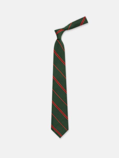 J. PRESS MADE-IN UK 11TH LONDON REGIMENT SILK REPP TIE