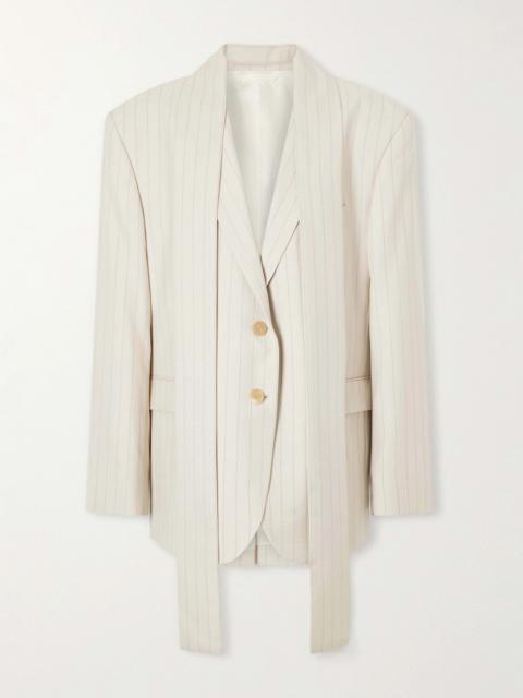 Acne Studios Single-breasted Pinstriped Wool Blazer