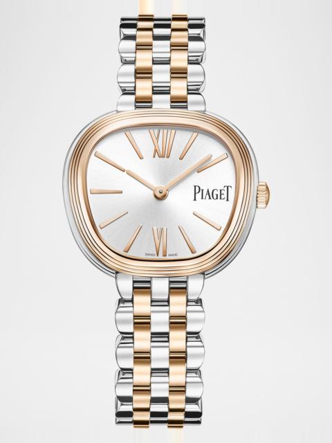 Piaget 29mm Steel and 18K Rose Gold Sixtie Watch