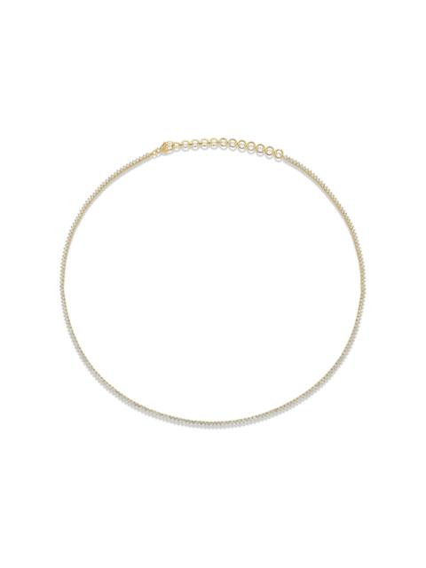 STONE AND STRAND LAB-Created Diamond Adjustable Tennis Choker