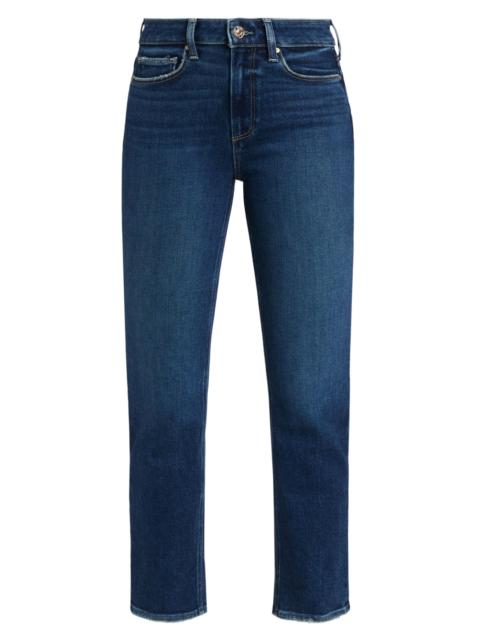 PAIGE Women's Cindy Cropped Straight-Leg Jeans - Arpeggio