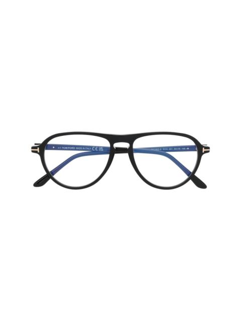TOM FORD T-logo pilot-frame glasses
