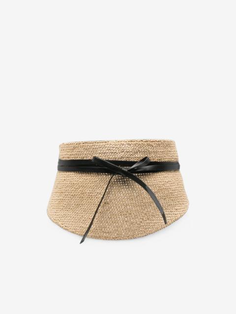DÉHANCHE Undone Corset raffia belt