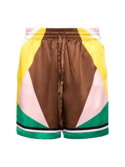 CASABLANCA Casa Sport silk shorts