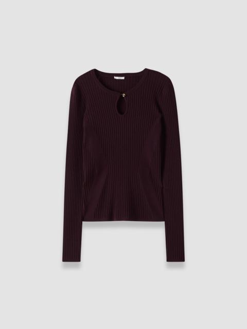 JOSEPH Luz Merino Wool Rib Top